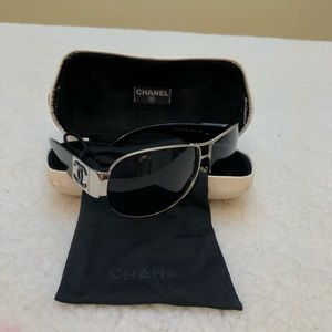 Chanel Vintage Black Sunglasses